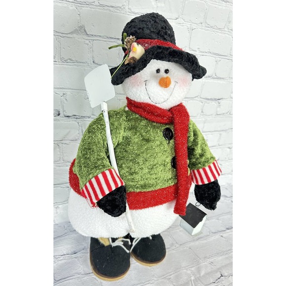 Flowers Inc Balloons 20” Tall & Fat Gardening Birdhouse Standing Snowman - Picture 4 of 12